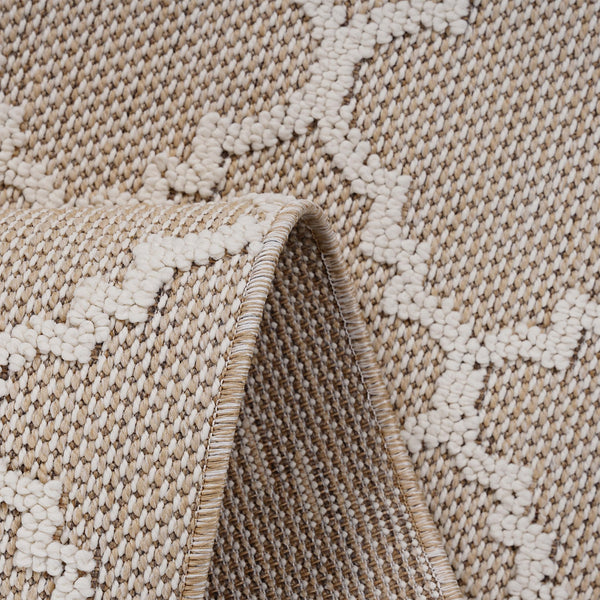 English Elm Loom & Luxe Ivory Trellis Area Rug 2X8 – Durable, Stain-Resistant Indoor/Outdoor Runner For High-Traffic Homes B335P289600