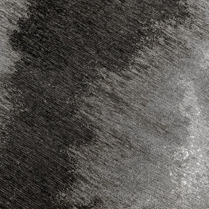 Louis de Poortere Meditation Collection Abstract Ink Blot Area Rug Coastal Teal for Serene Living Spaces Black Shadow 9'2 x 12'10 120303