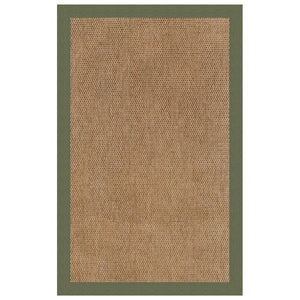 Capel Rugs Islamorada-basketweave Coastal Oasis Area Rug – Stylish, Pet-friendly, And Customizable For Your Space Canvas Fern 100% Olefin Base W,Border 2085rs08000800274