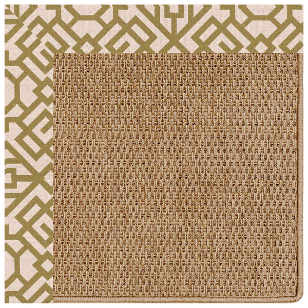 Capel Rugs Islamorada-basketweave Coastal Oasis Area Rug – Stylish, Pet-friendly, And Customizable For Your Space Lattice Pesto 100% Olefin Base W,Border 2085rs07091000276