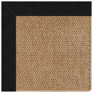 Capel Rugs Islamorada-basketweave Coastal Oasis Area Rug – Stylish, Pet-friendly, And Customizable For Your Space Classic Black 100% Olefin Base W,Border 2085rs07090709312