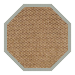 Capel Rugs Islamorada-basketweave Coastal Oasis Area Rug – Stylish, Pet-friendly, And Customizable For Your Space Canvas Spa Blue 100% Olefin Base W,Border 2085gs0709427