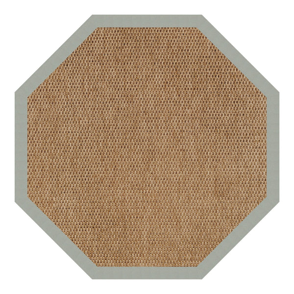 Capel Rugs Islamorada-basketweave Coastal Oasis Area Rug – Stylish, Pet-friendly, And Customizable For Your Space Canvas Spa Blue 100% Olefin Base W,Border 2085gs0800427