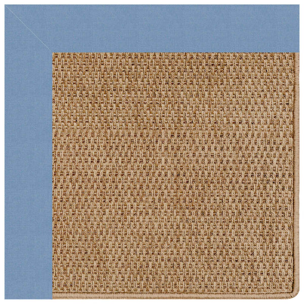 Capel Rugs Islamorada-basketweave Coastal Oasis Area Rug – Stylish, Pet-friendly, And Customizable For Your Space Canvas Air Blue 100% Olefin Base W,Border 2085gs0709437