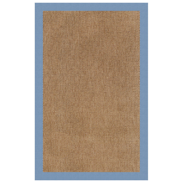 Capel Rugs Islamorada-basketweave Coastal Oasis Area Rug – Stylish, Pet-friendly, And Customizable For Your Space Canvas Air Blue 100% Olefin Base W,Border 2085rs07090709437