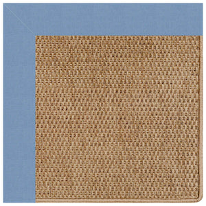 Capel Rugs Islamorada-basketweave Coastal Oasis Area Rug – Stylish, Pet-friendly, And Customizable For Your Space Canvas Air Blue 100% Olefin Base W,Border 2085rs07090709437