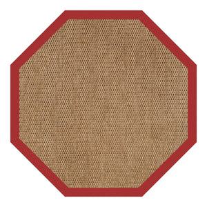 Capel Rugs Islamorada-basketweave Coastal Oasis Area Rug – Stylish, Pet-friendly, And Customizable For Your Space Canvas Jockey Red 100% Olefin Base W,Border 2085gs0709527