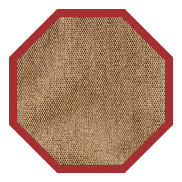 Capel Rugs Islamorada-basketweave Coastal Oasis Area Rug – Stylish, Pet-friendly, And Customizable For Your Space Canvas Jockey Red 100% Olefin Base W,Border 2085gs0709527