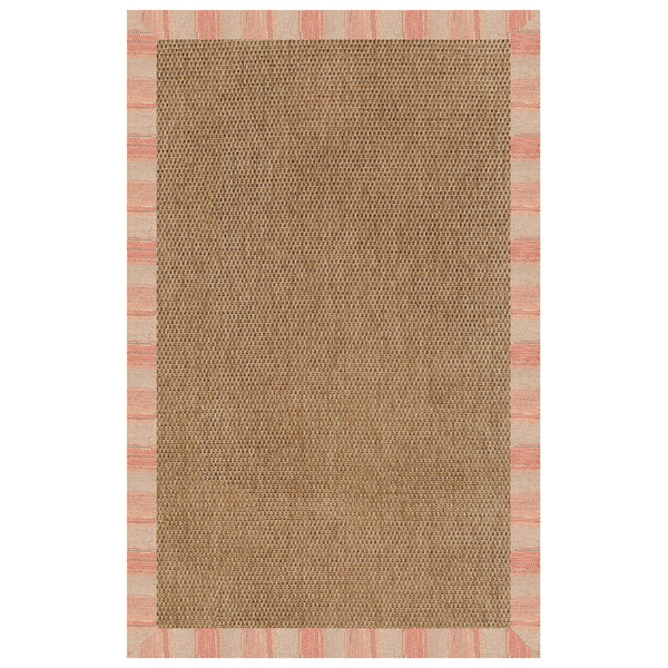 Capel Rugs Islamorada-basketweave Coastal Oasis Area Rug – Stylish, Pet-friendly, And Customizable For Your Space Sicily Vino 100% Olefin Base W,Border 2085rs07091000569
