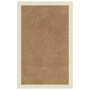 Capel Rugs Islamorada-basketweave Coastal Oasis Area Rug – Stylish, Pet-friendly, And Customizable For Your Space Canvas Sand 100% Olefin Base W,Border 2085rs07091000712