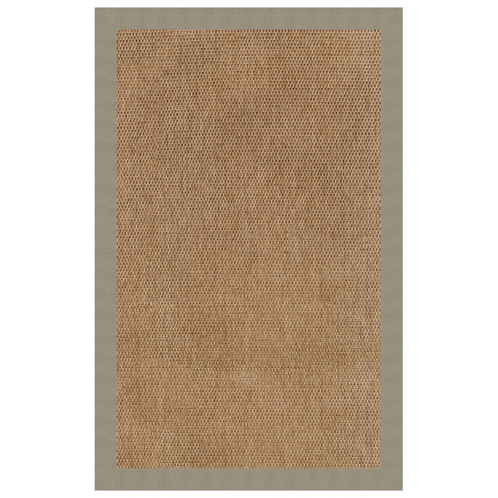 Capel Rugs Islamorada-basketweave Coastal Oasis Area Rug – Stylish, Pet-friendly, And Customizable For Your Space Canvas Taupe 100% Olefin Base W,Border 2085rs08000800737