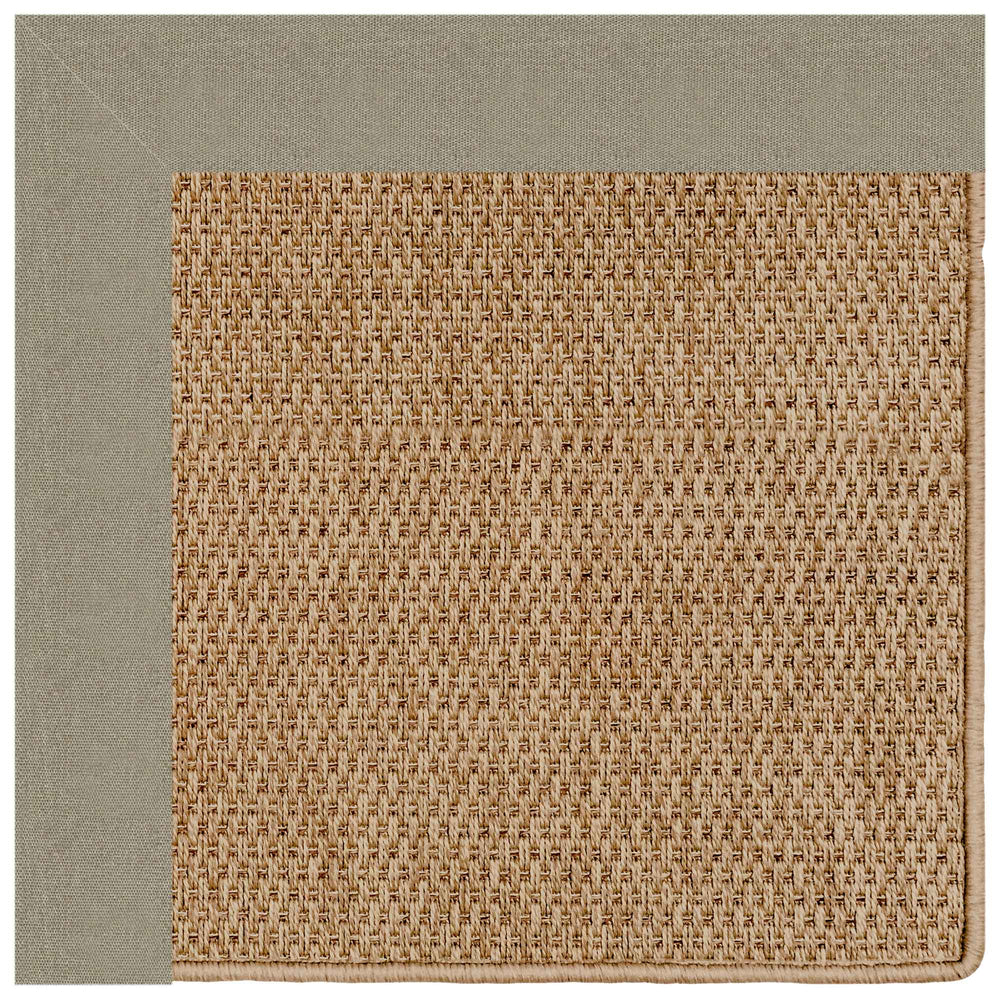 Capel Rugs Islamorada-basketweave Coastal Oasis Area Rug – Stylish, Pet-friendly, And Customizable For Your Space Canvas Taupe 100% Olefin Base W,Border 2085rs08000800737
