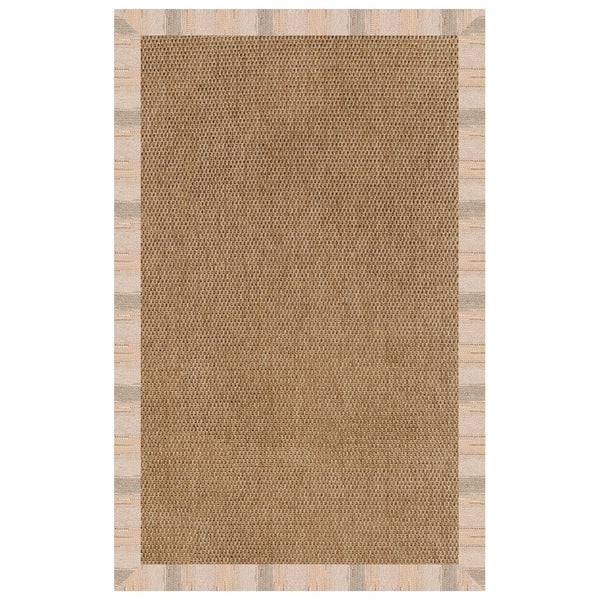 Capel Rugs Islamorada-basketweave Coastal Oasis Area Rug – Stylish, Pet-friendly, And Customizable For Your Space Sicily Sparrow 100% Olefin Base W,Border 2085rs07091000738