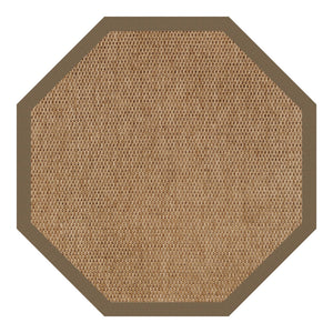 Capel Rugs Islamorada-basketweave Coastal Oasis Area Rug – Stylish, Pet-friendly, And Customizable For Your Space Canvas Cocoa 100% Olefin Base W,Border 2085gs0800747