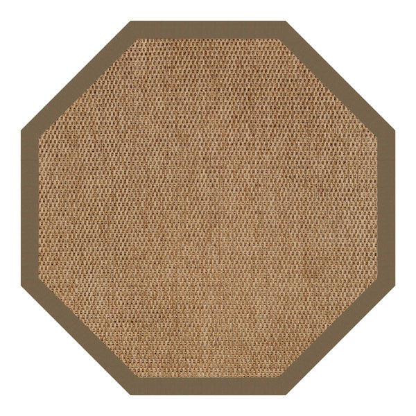 Capel Rugs Islamorada-basketweave Coastal Oasis Area Rug – Stylish, Pet-friendly, And Customizable For Your Space Canvas Cocoa 100% Olefin Base W,Border 2085gs0800747
