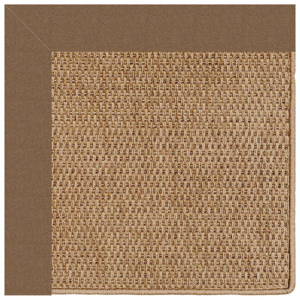 Capel Rugs Islamorada-basketweave Coastal Oasis Area Rug – Stylish, Pet-friendly, And Customizable For Your Space Canvas Cocoa 100% Olefin Base W,Border 2085rs09001200747