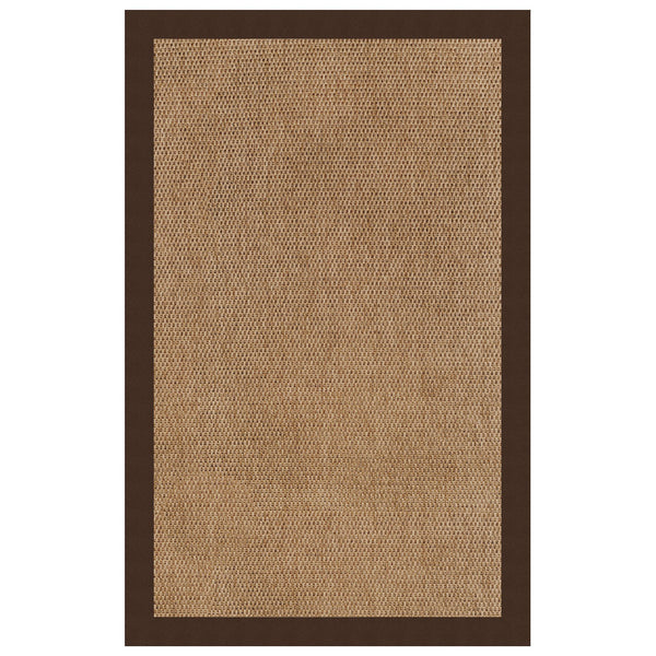 Capel Rugs Islamorada-basketweave Coastal Oasis Area Rug – Stylish, Pet-friendly, And Customizable For Your Space Canvas Bay Brown 100% Olefin Base W,Border 2085ns02060800787