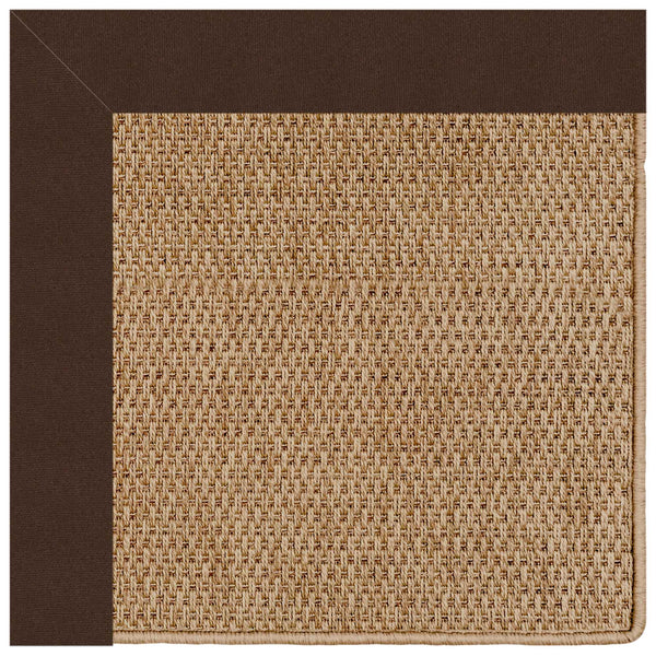 Capel Rugs Islamorada-basketweave Coastal Oasis Area Rug – Stylish, Pet-friendly, And Customizable For Your Space Canvas Bay Brown 100% Olefin Base W,Border 2085rs06000600787