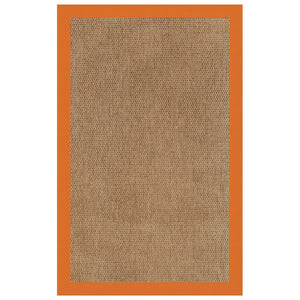 Capel Rugs Islamorada-basketweave Coastal Oasis Area Rug – Stylish, Pet-friendly, And Customizable For Your Space Canvas Tangerine 100% Olefin Base W,Border 2085rs07091000815