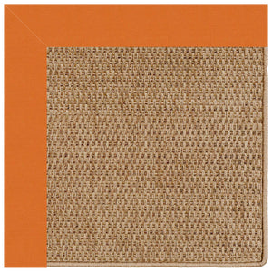 Capel Rugs Islamorada-basketweave Coastal Oasis Area Rug – Stylish, Pet-friendly, And Customizable For Your Space Canvas Tangerine 100% Olefin Base W,Border 2085rs07091000815