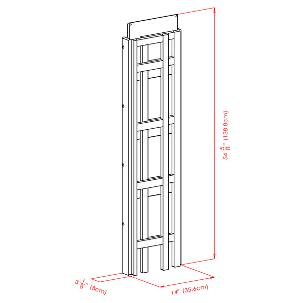 Winsome Wood Terry 4-tier Foldable Shelf In Black - Space-saving Storage Solution For Small Homes & Offices Black Solid Wood 20852-winsome-wood