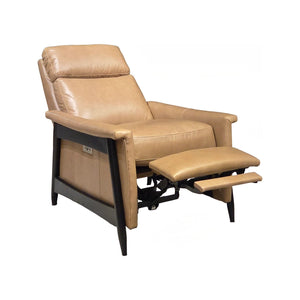 Olivia + Quinn Bristol Power Recliner: Luxurious Comfort With Usb Port, Perfect For Movie Nights And Relaxation Zion Barley Leather,Foam,Wood 2086_Zio1001