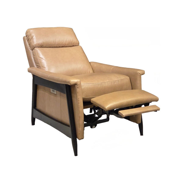 Olivia + Quinn Bristol Power Recliner: Luxurious Comfort With Usb Port, Perfect For Movie Nights And Relaxation Zion Barley Leather,Foam,Wood 2086_Zio1001