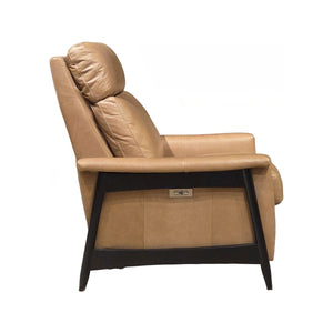 Olivia + Quinn Bristol Power Recliner: Luxurious Comfort With Usb Port, Perfect For Movie Nights And Relaxation Zion Barley Leather,Foam,Wood 2086_Zio1001