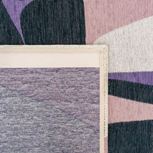 Louis de Poortere Gallery Collection Stones Low Pile Area Rug with Organic Pebble Pattern for Modern Interiors Eclipse 4'7 x 6'7 120256