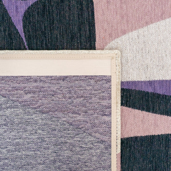 Louis de Poortere Gallery Collection Stones Low Pile Area Rug with Organic Pebble Pattern for Modern Interiors Eclipse 4'7 x 6'7 120256