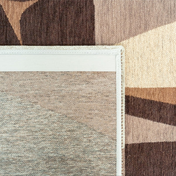 Louis de Poortere Gallery Collection Stones Low Pile Area Rug with Organic Pebble Pattern for Modern Interiors Cookie 4'7 x 6'7 120262