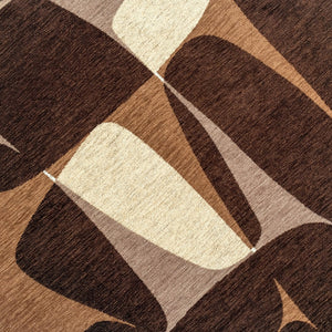 Louis de Poortere Gallery Collection Stones Low Pile Area Rug with Organic Pebble Pattern for Modern Interiors Cookie 4'7 x 6'7 120262