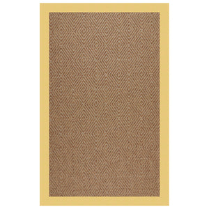 Capel Rugs Islamorada-diamond Canvas Rug - Relaxing Sisal Look, Pet-friendly, Perfect For Any Space! Canvas Canary 100% Olefin Base W,Border 2088rs07090709137