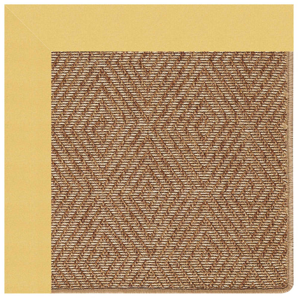 Capel Rugs Islamorada-diamond Canvas Rug - Relaxing Sisal Look, Pet-friendly, Perfect For Any Space! Canvas Canary 100% Olefin Base W,Border 2088rs07091000137