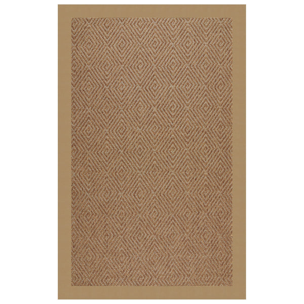 Capel Rugs Islamorada-diamond Canvas Rug - Relaxing Sisal Look, Pet-friendly, Perfect For Any Space! Canvas Linen 100% Olefin Base W,Border 2088rs09001200175
