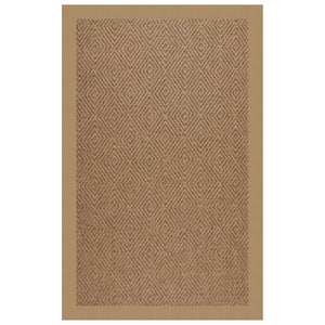 Capel Rugs Islamorada-diamond Canvas Rug - Relaxing Sisal Look, Pet-friendly, Perfect For Any Space! Canvas Linen 100% Olefin Base W,Border 2088rs08000800175