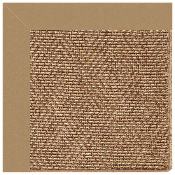 Capel Rugs Islamorada-diamond Canvas Rug - Relaxing Sisal Look, Pet-friendly, Perfect For Any Space! Canvas Linen 100% Olefin Base W,Border 2088rs03000500175