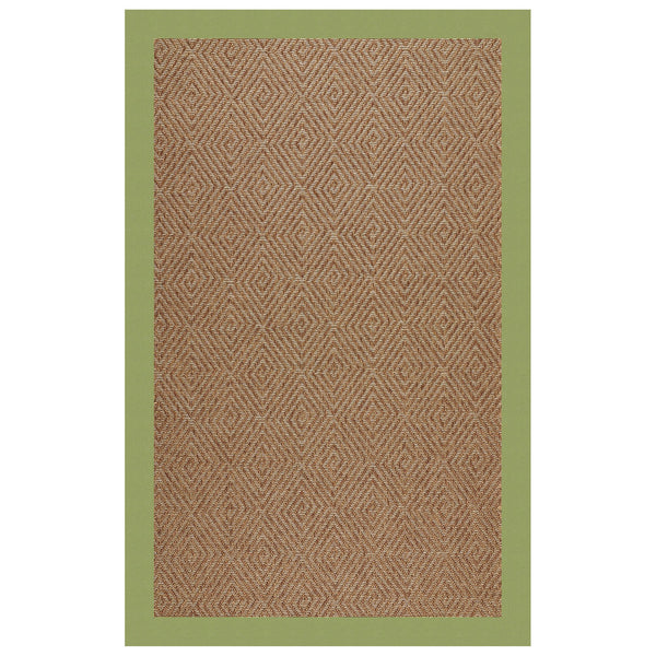 Capel Rugs Islamorada-diamond Canvas Rug - Relaxing Sisal Look, Pet-friendly, Perfect For Any Space! Canvas Citron 100% Olefin Base W,Border 2088rs08000800213