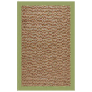 Capel Rugs Islamorada-diamond Canvas Rug - Relaxing Sisal Look, Pet-friendly, Perfect For Any Space! Canvas Citron 100% Olefin Base W,Border 2088rs07091000213