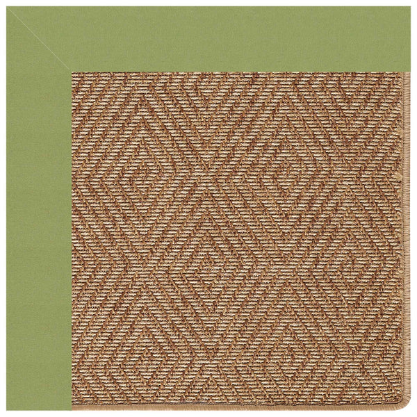 Capel Rugs Islamorada-diamond Canvas Rug - Relaxing Sisal Look, Pet-friendly, Perfect For Any Space! Canvas Citron 100% Olefin Base W,Border 2088rs07091000213