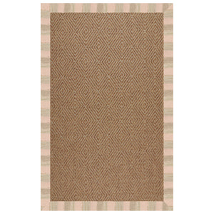 Capel Rugs Islamorada-diamond Canvas Rug - Relaxing Sisal Look, Pet-friendly, Perfect For Any Space! Sicily Olive 100% Olefin Base W,Border 2088rs07091000218