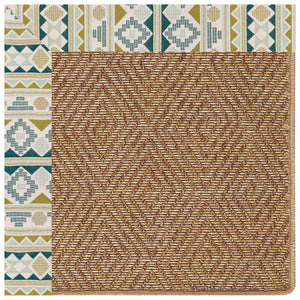 Capel Rugs Islamorada-diamond Canvas Rug - Relaxing Sisal Look, Pet-friendly, Perfect For Any Space! Inca Lime 100% Olefin Base W,Border 2088rs07090709219