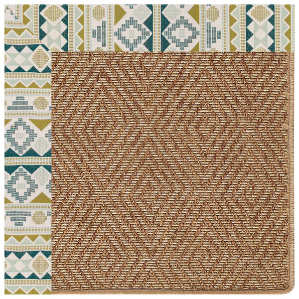 Capel Rugs Islamorada-diamond Canvas Rug - Relaxing Sisal Look, Pet-friendly, Perfect For Any Space! Inca Lime 100% Olefin Base W,Border 2088rs07090709219