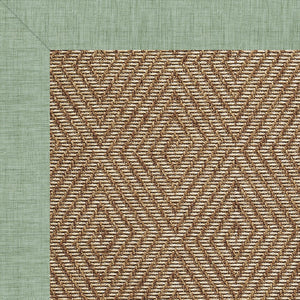 Capel Rugs Islamorada-diamond Canvas Rug - Relaxing Sisal Look, Pet-friendly, Perfect For Any Space! Rave Spearmint 100% Olefin Base W,Border 2088gs0709221