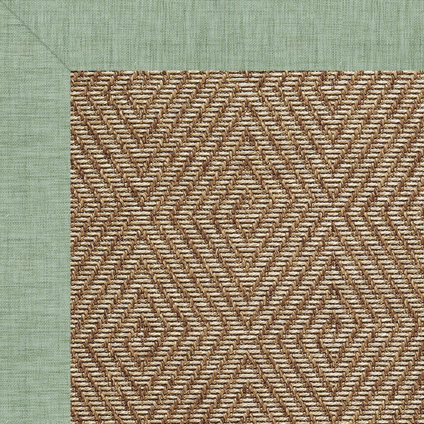 Capel Rugs Islamorada-diamond Canvas Rug - Relaxing Sisal Look, Pet-friendly, Perfect For Any Space! Rave Spearmint 100% Olefin Base W,Border 2088rs07090709221