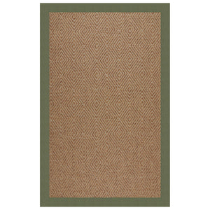 Capel Rugs Islamorada-diamond Canvas Rug - Relaxing Sisal Look, Pet-friendly, Perfect For Any Space! Canvas Fern 100% Olefin Base W,Border 2088ns02060800274