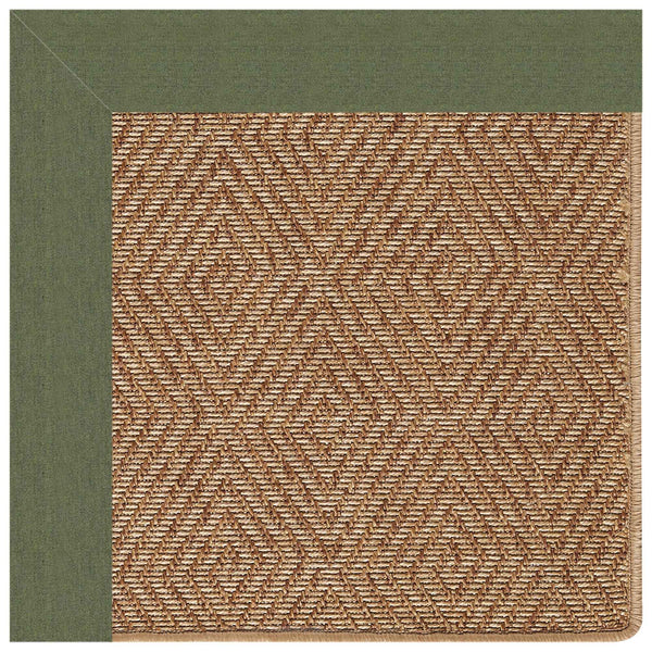 Capel Rugs Islamorada-diamond Canvas Rug - Relaxing Sisal Look, Pet-friendly, Perfect For Any Space! Canvas Fern 100% Olefin Base W,Border 2088rs06000600274