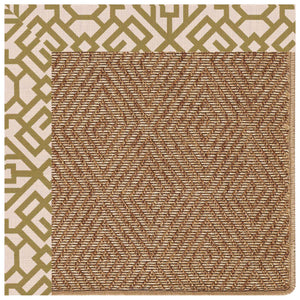 Capel Rugs Islamorada-diamond Canvas Rug - Relaxing Sisal Look, Pet-friendly, Perfect For Any Space! Lattice Pesto 100% Olefin Base W,Border 2088rs07091000276