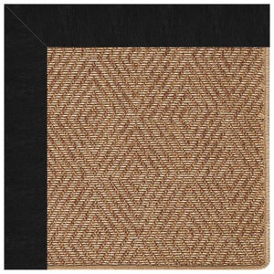 Capel Rugs Islamorada-diamond Canvas Rug - Relaxing Sisal Look, Pet-friendly, Perfect For Any Space! Classic Black 100% Olefin Base W,Border 2088gs0709312