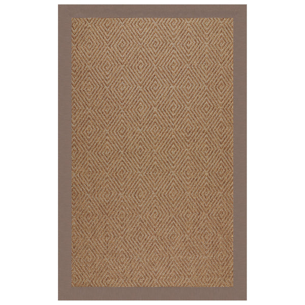 Capel Rugs Islamorada-diamond Canvas Rug - Relaxing Sisal Look, Pet-friendly, Perfect For Any Space! Classic Stone 100% Olefin Base W,Border 2088rs07091000352